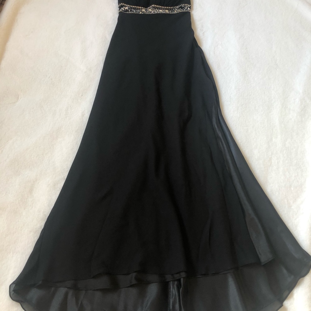 Faviana Couture Black Sequin Gown - Picture 8 of 12